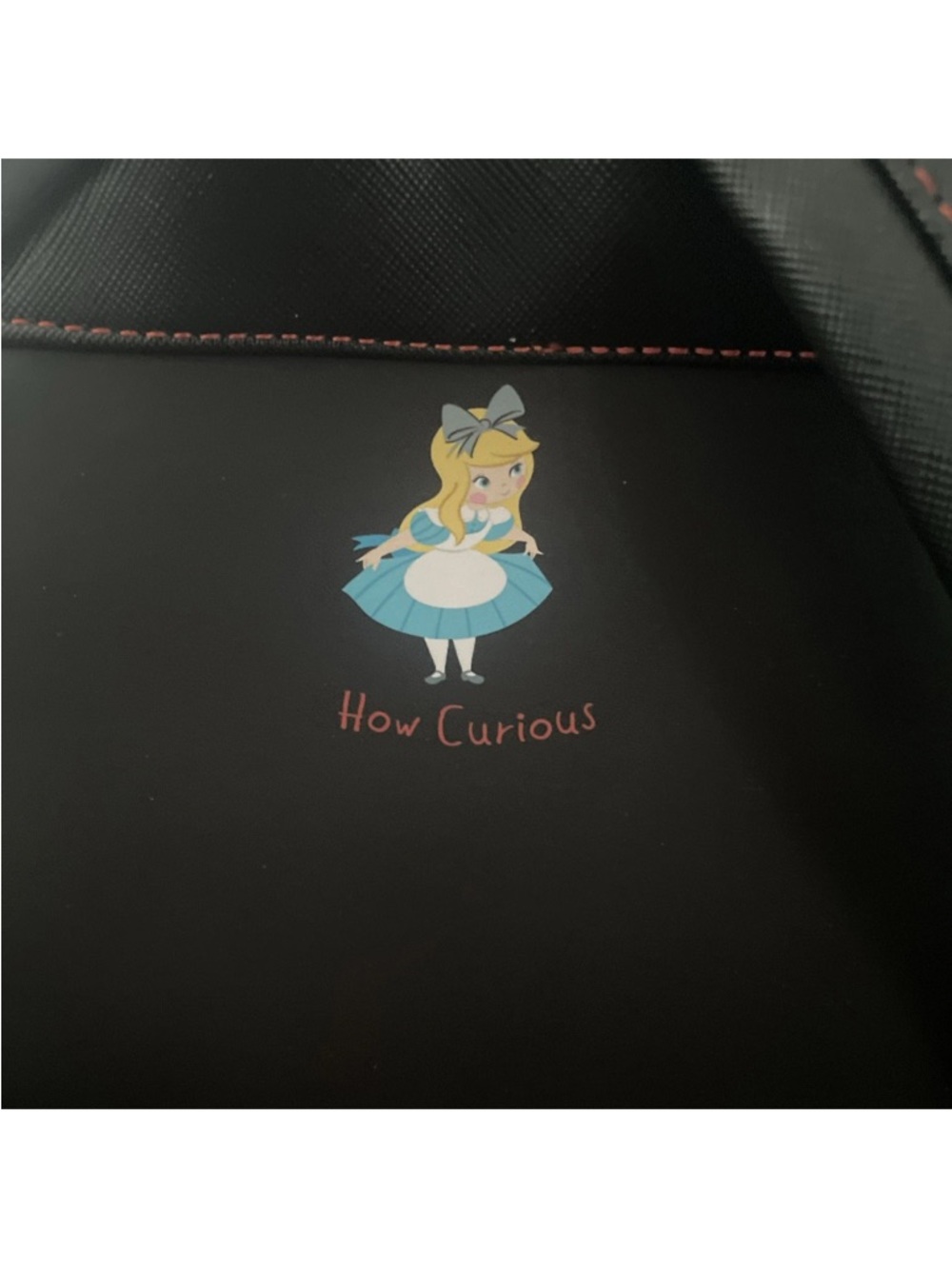 Loungefly Alice in Wonderland Black Floral Mini Backpack Disney - Picture 3 of 15